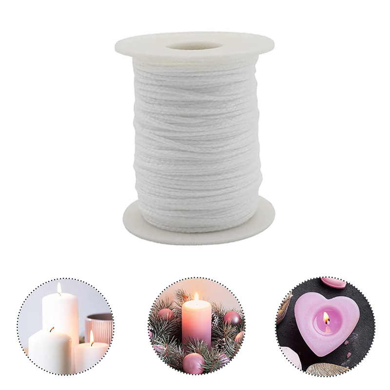 Candle Oil Supplies - 1 rolle 61m Baumwolle Geflecht Kerze