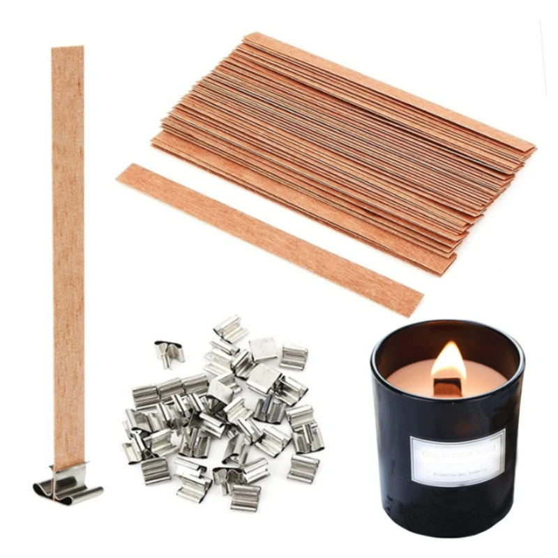 Candle Supplies Beeswax - 30 Stück hochwertiger Kerzendocht aus Holz