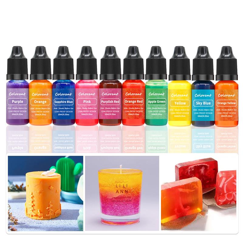 Candle Supplies Beeswax - 20 Farben 10ml Kerzen wachs Pigment