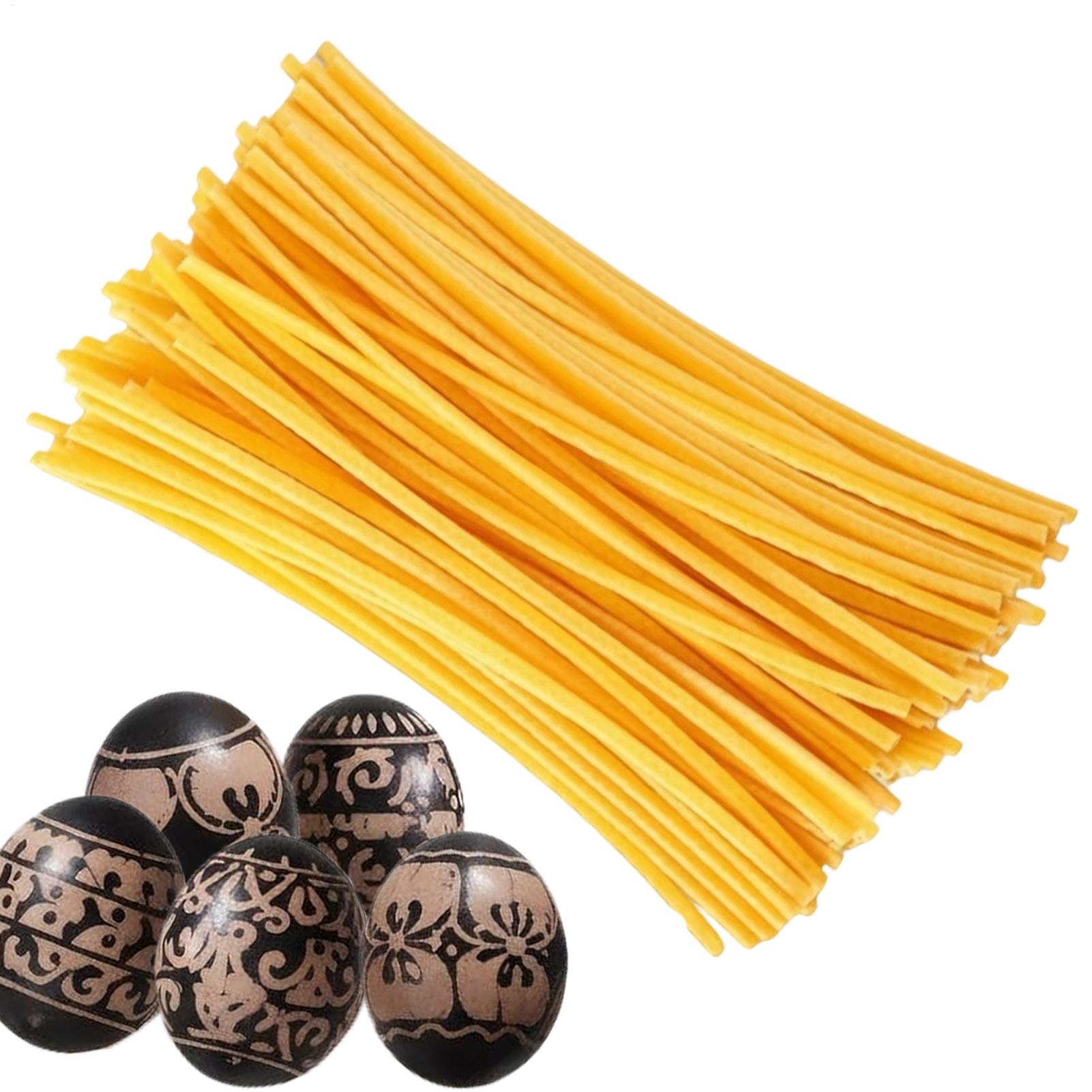 Candle Supplies Beeswax - Eier-Dekorations-Bienenwachsstäbchen 120 Stück Oster-Kunstbedarf Kerzenherstellungs-Wachs-Set für