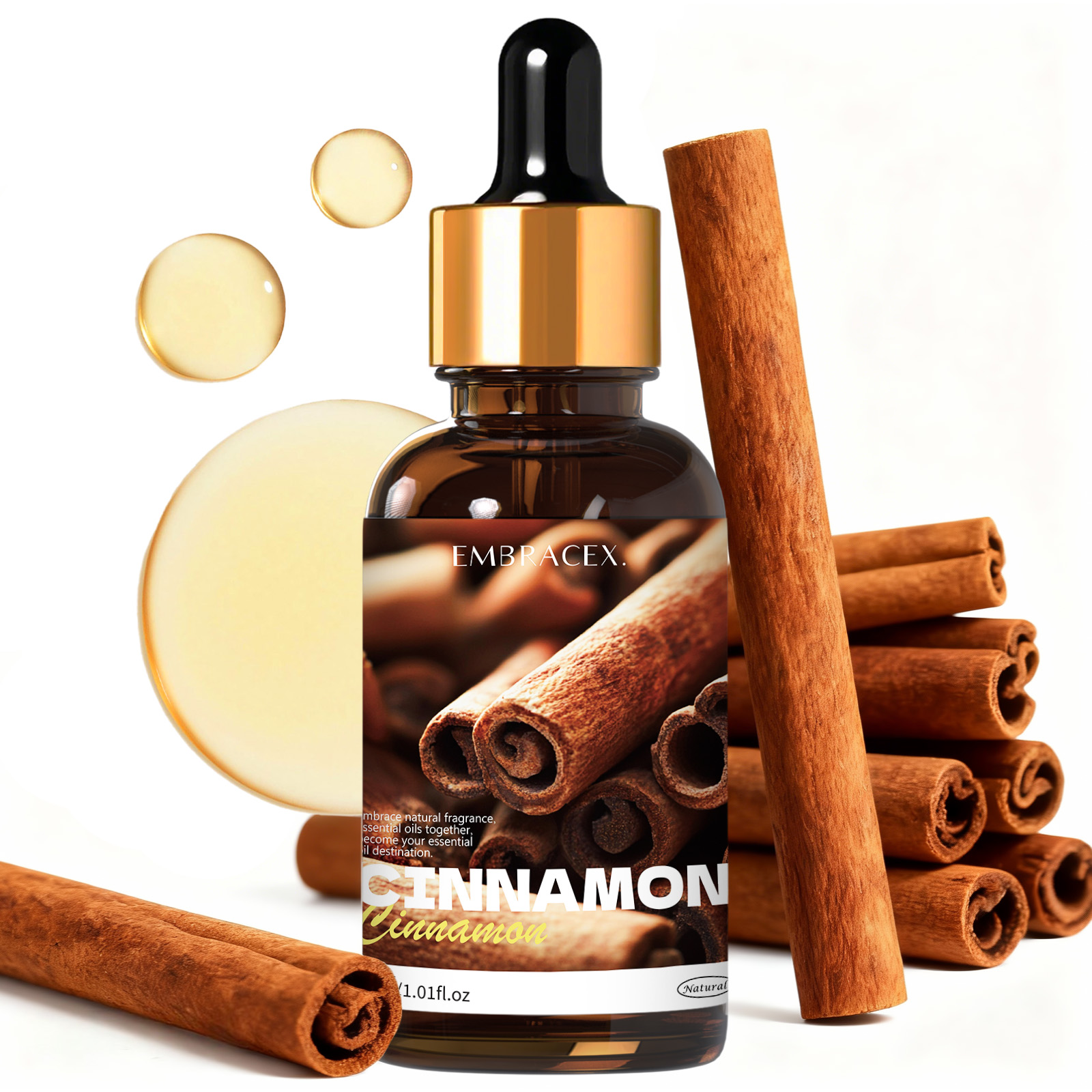 Candle Oil Supplies - 30ml Zimt-Reines Pflanzen-Ätherisches Öl für Autozubehör,