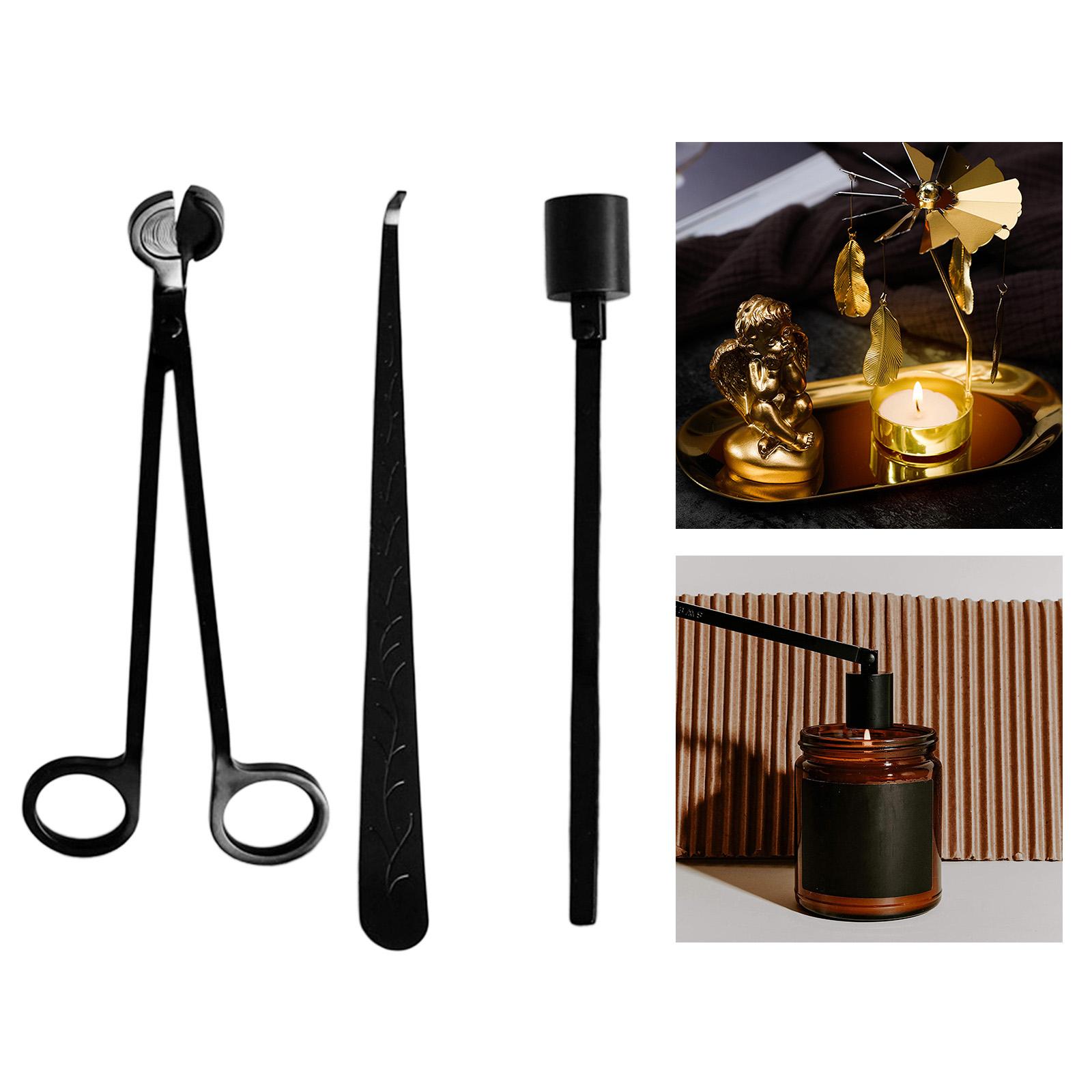 Wick Dipper Tool - 3 Teile/satz Schwarz Kerze Docht Löcher