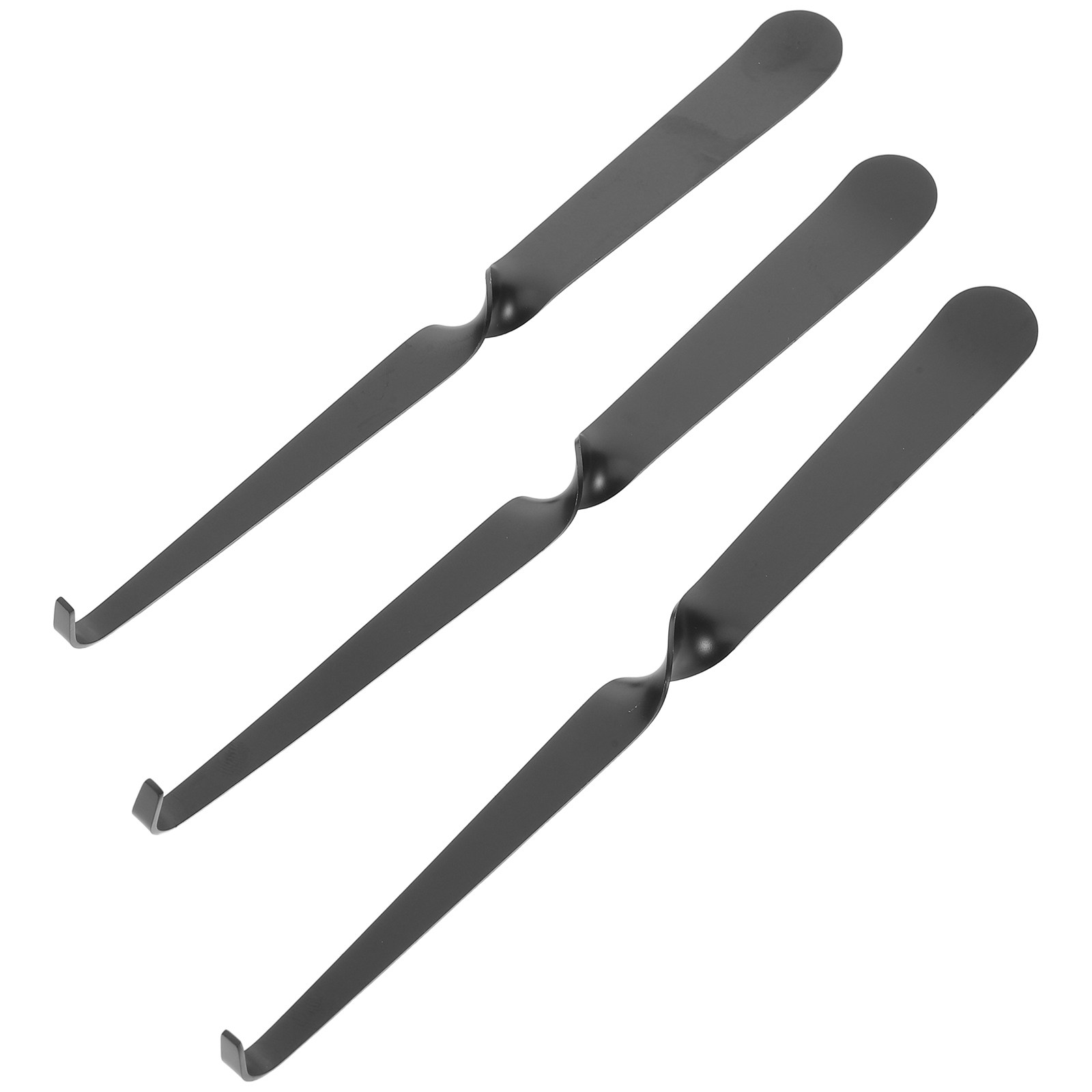 Wick Dipper Tool - 3 Stück Dochtlöscher-Haken, schwarz, aus Edelstahl,