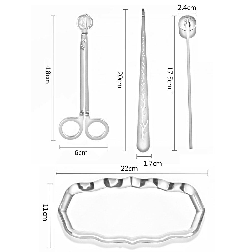 4-teiliges Edelstahl-Kerzendoc – Wick Dipper Tool Bewertung und Preis
