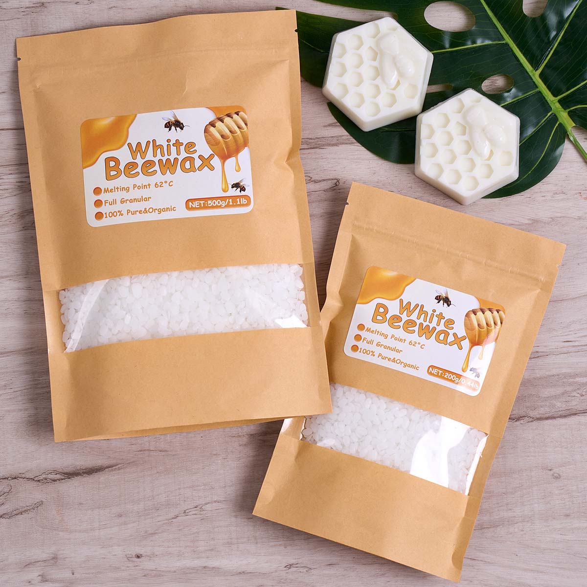 1000 g weißes Bienenwachs, DIY – Candle Supplies Beeswax Bewertung und Preis
