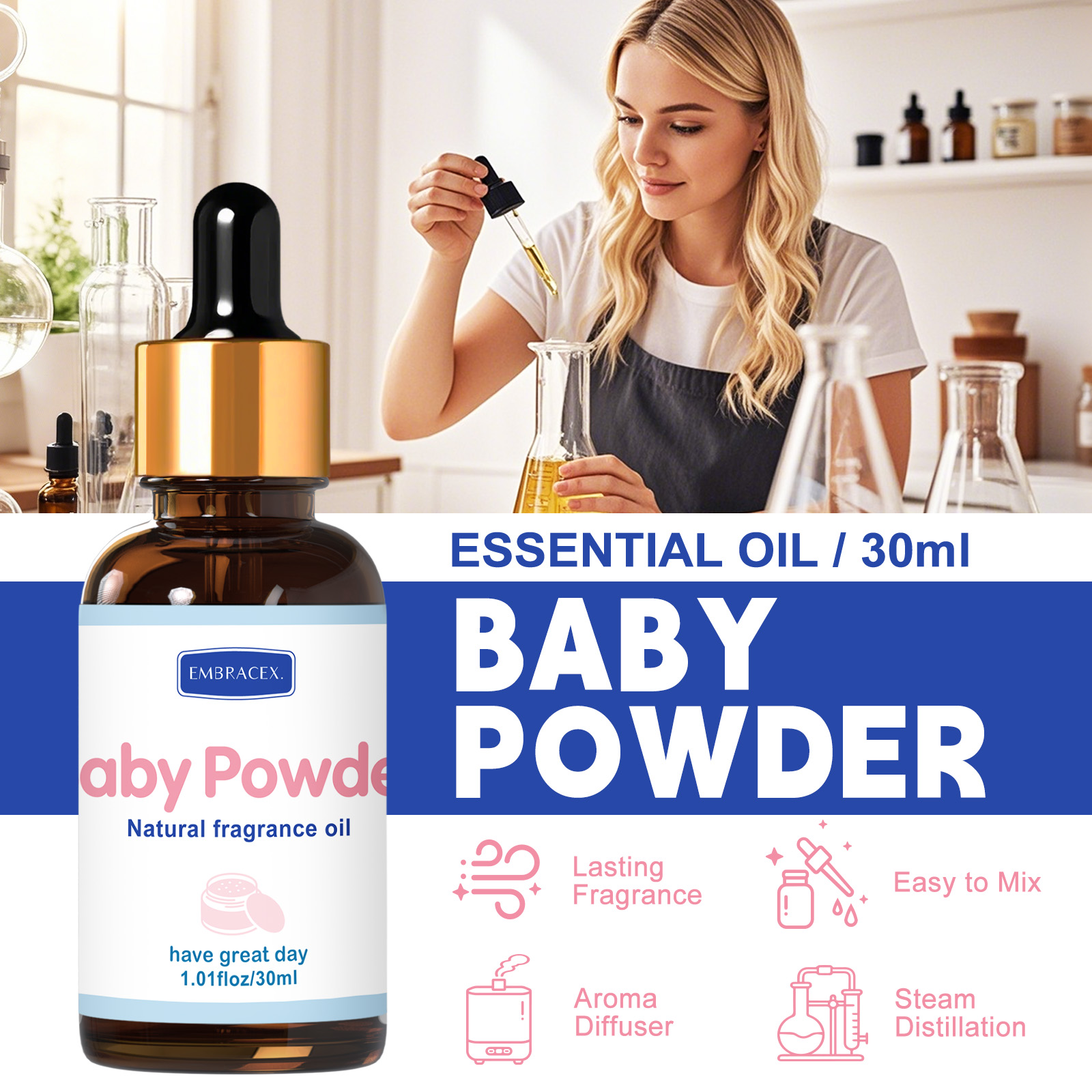 30ml Baby-Puder Duftöle für Di – Candle Oil Supplies Bewertung und Preis
