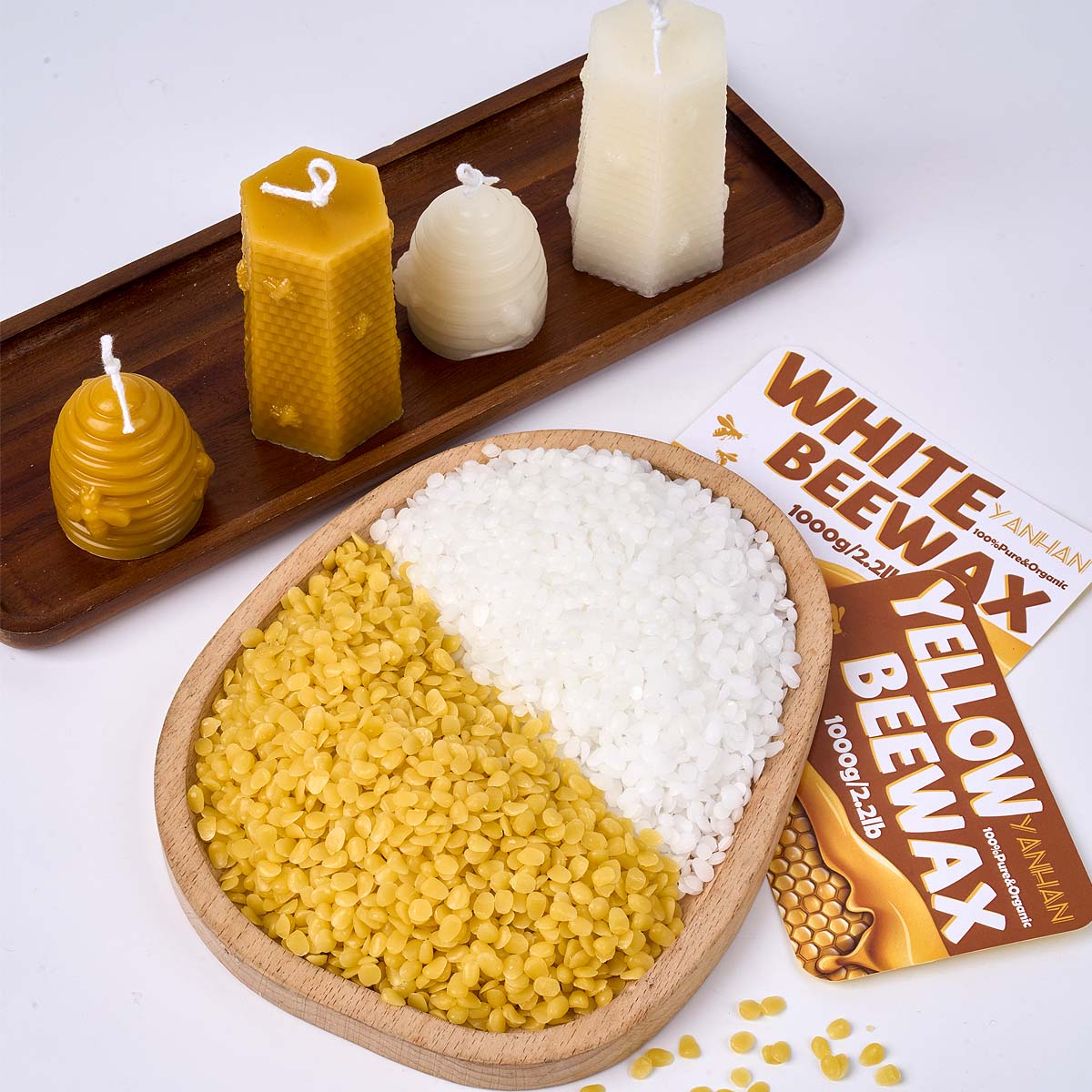 1000 g reines natürliches körn – Candle Supplies Beeswax Bewertung und Preis