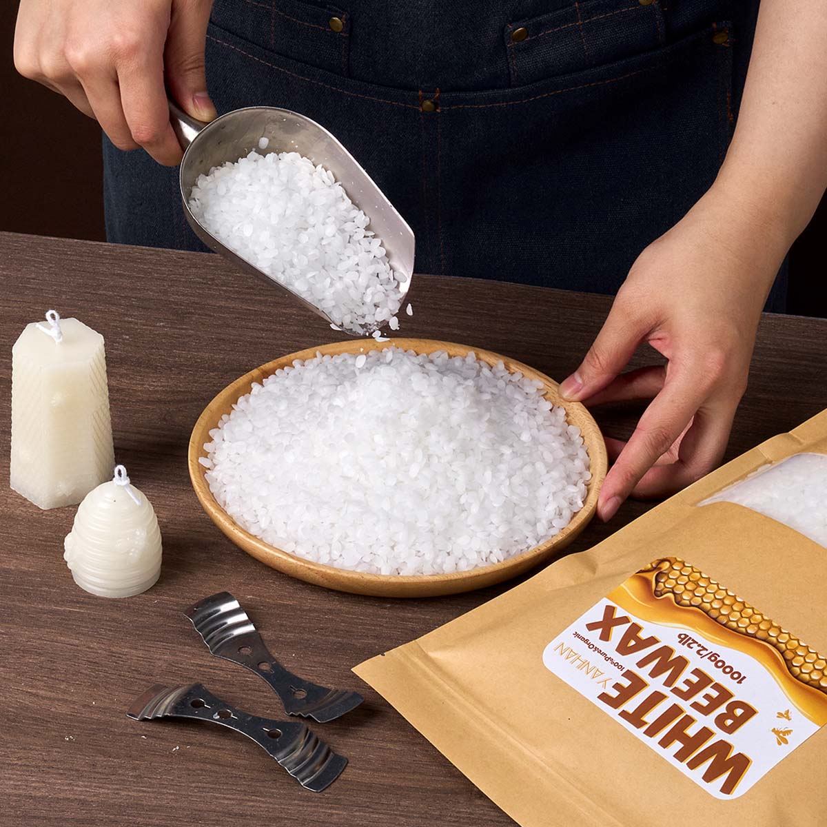 1000 g reines natürliches körn – Candle Supplies Beeswax Bewertung und Preis
