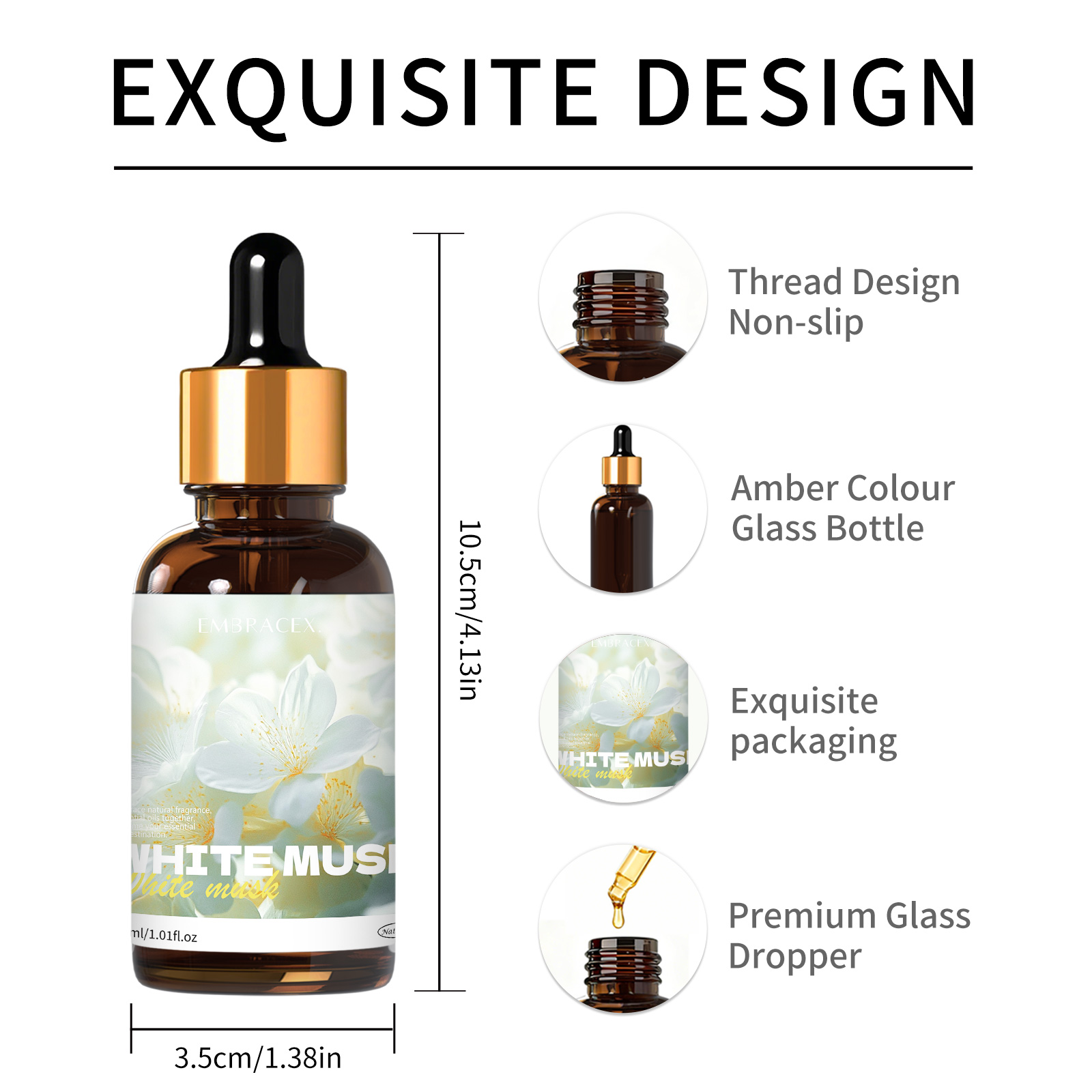 30ml Weißes Moschus-Duftöl für – Candle Oil Supplies Bewertung und Preis