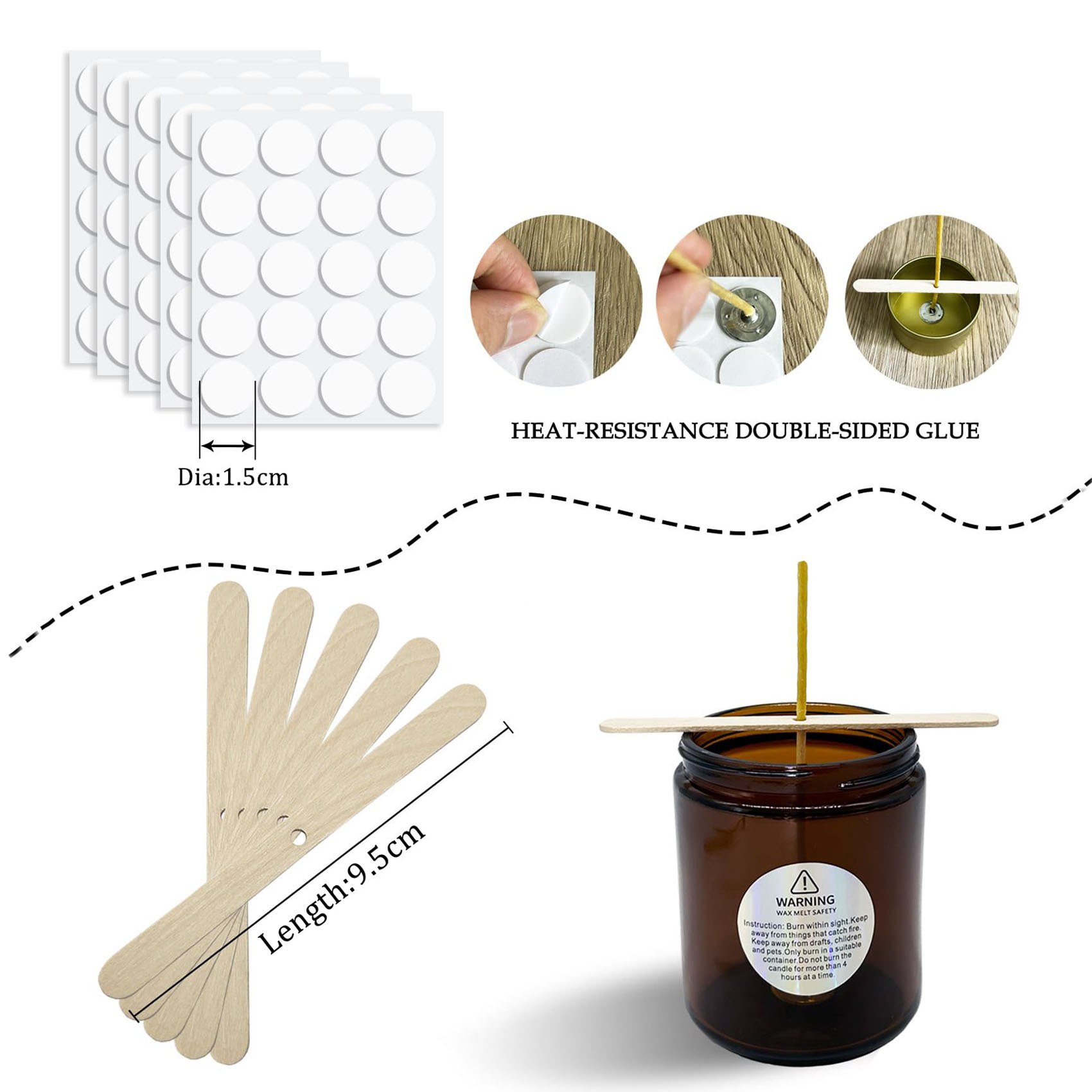 100 Stück Bienenwachs-Kerzendo – Candle Supplies Beeswax Bewertung und Preis